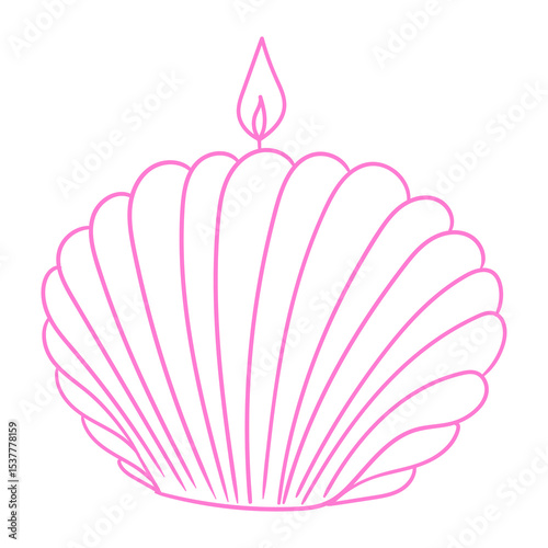 Candle, Hand-drawn handmade candles, Minimalist candle illustrations for packaging, business cards, posters, and graphic design.