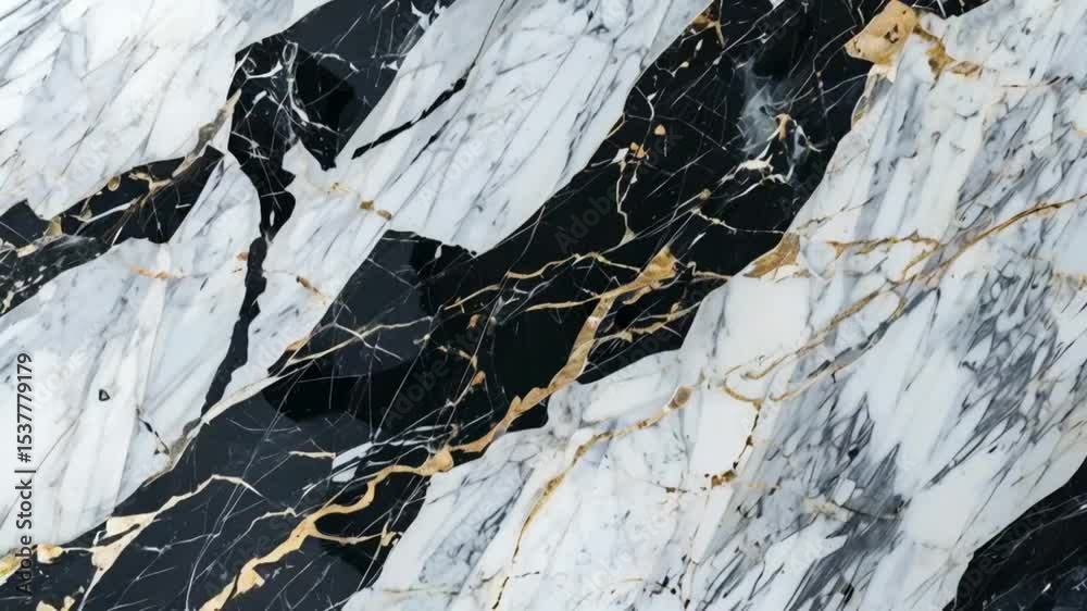 Weißer Marmor Hintergrund mit schwarzen und grauen Akzenten, heller Moderner Hintergrund, Marmor Steinplatte, Schwarzer Marmor, Luxuriöser Marmor, Modern.