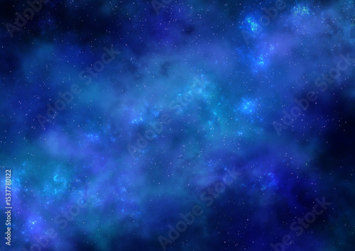 幻想的な光る薄い青のキラキラした星空テクスチャ背景