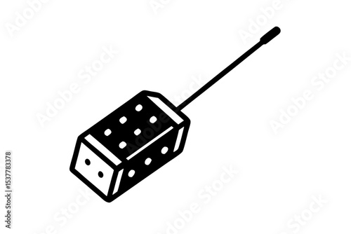 Paneer tikka vector silhouette illustration isolated on white background