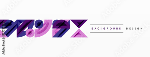 Abstract design features overlapping purple shapes. Modern aesthetic, minimalist style, suitable for backgrounds, digital art.