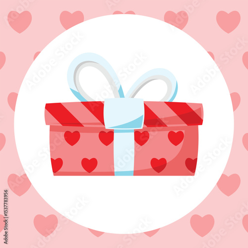 Gift Box Present with Various Bright Colorful Wrapper Cartoon Vector
