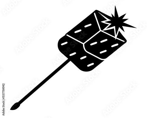 Paneer vector silhouette illustration isolated on white background