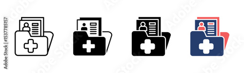 Health Report icon sheet multiple style collection