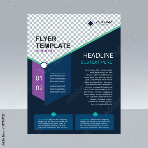 Business flyer or poster design template