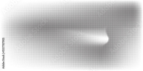 Abstract Black Dotted Pattern Background With Gradient Circle Effect vektor eps10