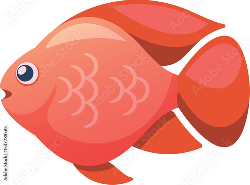 Red fish undersea saltwater habitat