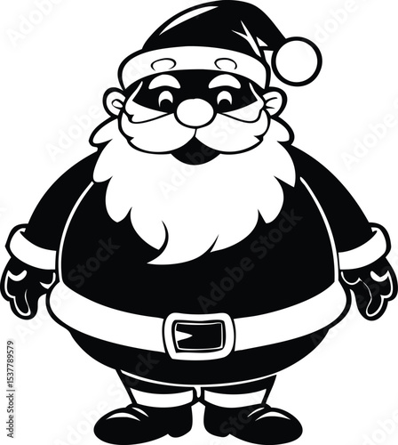 Cartoon Santa Claus with Mask