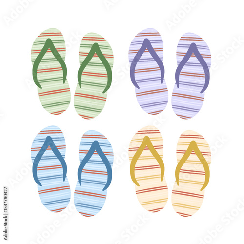 Colorful Flip Flops