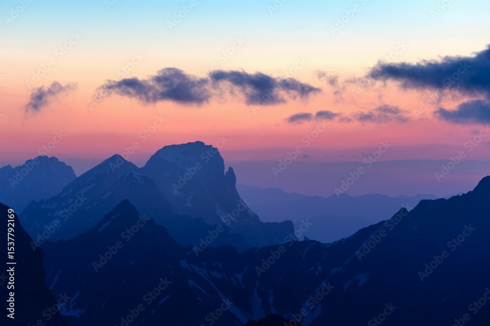 Fototapeta premium the distant mountains