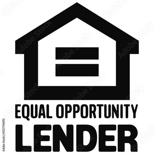  EQUAL OPPORTUNITY LENDER VECTOR SIGN