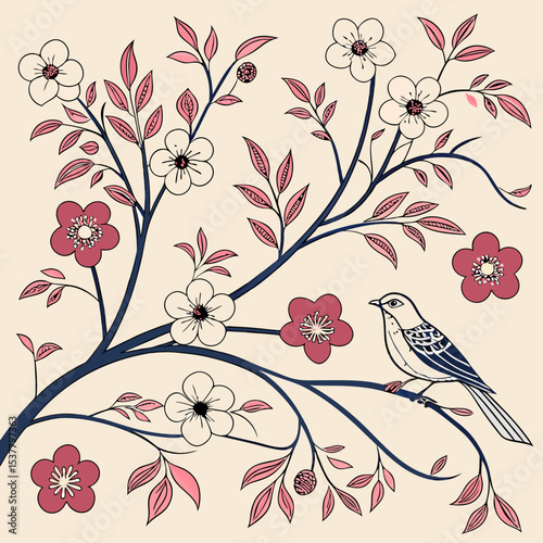seamless pattern with flowers