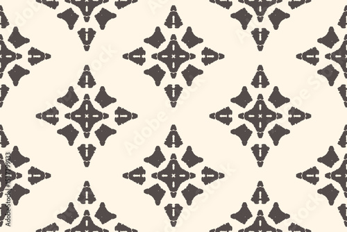 Ethnic abstract ikat art. Seamless pattern in tribal, folk embroidery, and Mexican style. Aztec geometric art ornament print.Design for carpet, wallpaper, clothing, wrapping, fabric, cover, textile