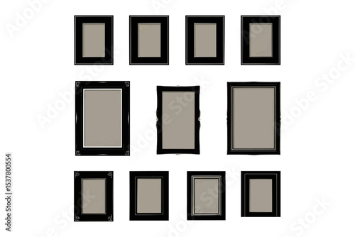 set of windows with shadow