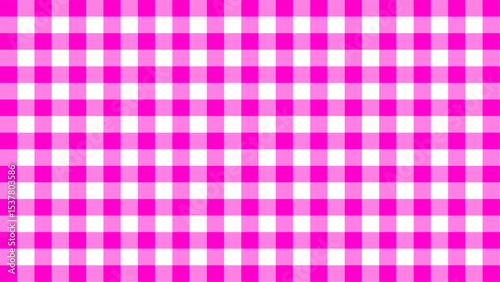 Pink white gingham seamless pattern background motif squares gingham shape can used for banner, fabric pattern, backdrop, tablecloth, clothing, shirt, gown, paper, bedding, blanket and other textile