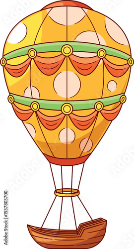 Romantic air hot balloon boat