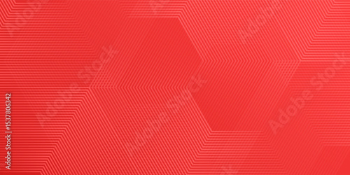 Modern hexagon rendering of red abstract glass background design abstract vector