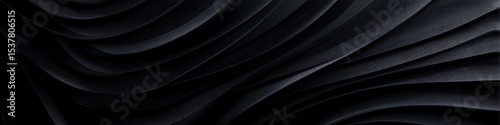 Abstract dark gray layered curves background texture