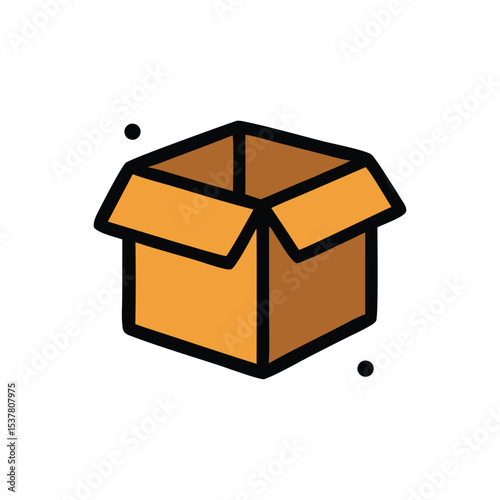 Recyclable waste cardboard boxes ideal for website, presentation, infographic and education material showcasing recyclable waste
