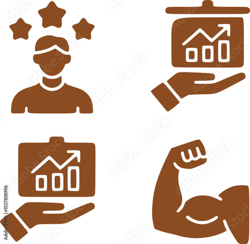  Success  Development Icons  Expertise Learning Achievement Vector Set