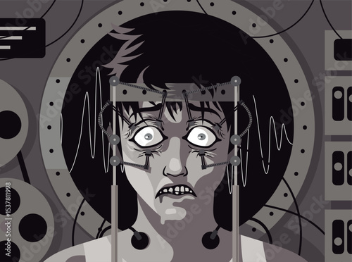 man in brainwash mind control device