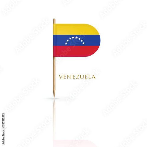 Venezuela Flag on a Toothpick
