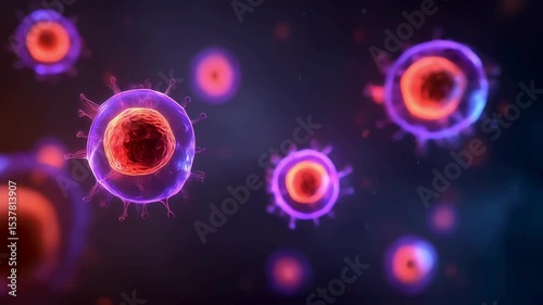 Microscopic View of Viruses Cellular Structure and Infection