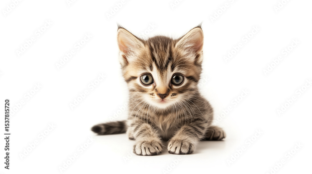 Fototapeta premium kitten isolated on a white background