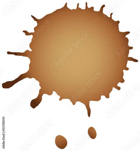 Coffee Stain Vector Illustration