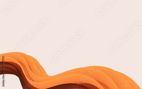 orange wave background
