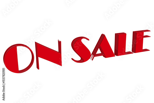 ON SALE - ON SALE text on white background
