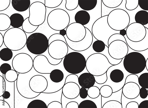 abstract pattern black and white geometric shape background