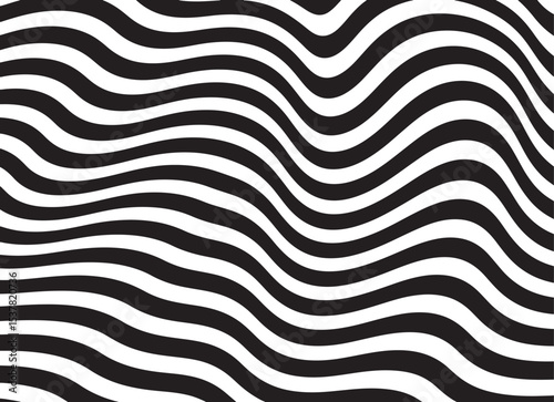 abstract wavy pattern black and white background