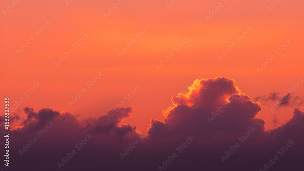 Fototapeta premium Pink Orange sunset