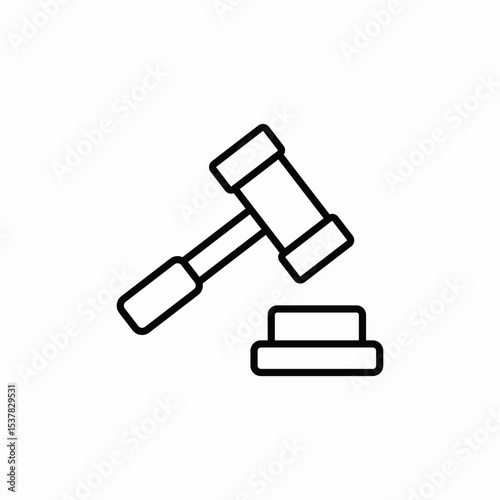 auction decisiin icon sign vector