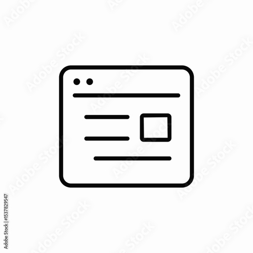 article tab icon sign vector
