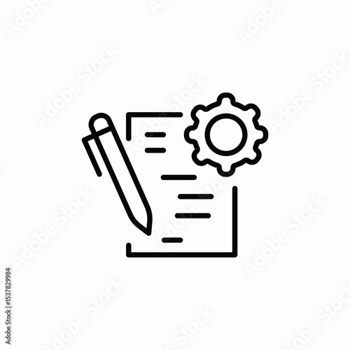 flexible page crafting icon sign vector