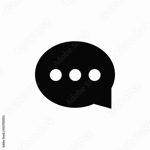 message bubble icon sign vector