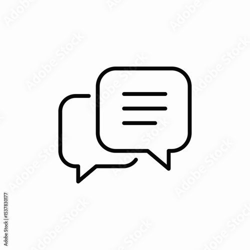 message conversation icon sign vector