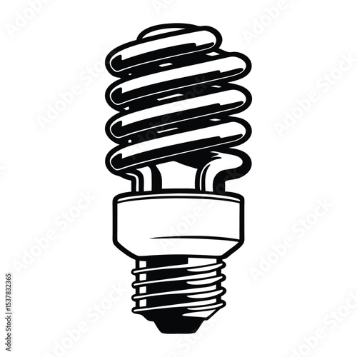 Bright energy saving fluorescent light bulbs for efficient power conservation.