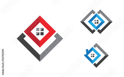 House Property concept icon logo template v.146