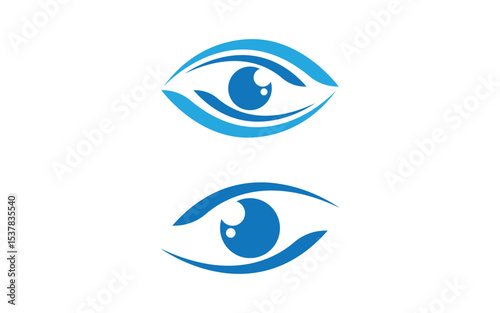 Eye clinic Healthy Care vector icon illustration design v.33