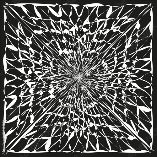 Whirl pattern symbol. Tornado shape icon. Abstract spinning vector. Sharp design element.