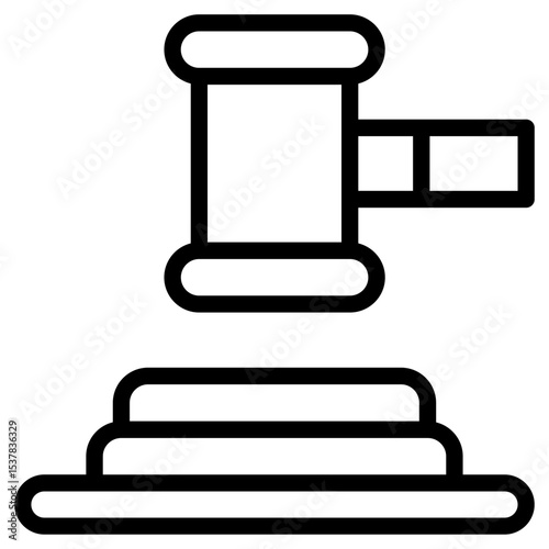 Auction line icon