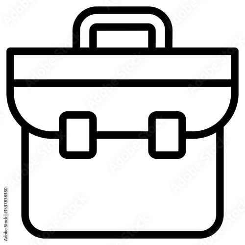 Briefcase line icon