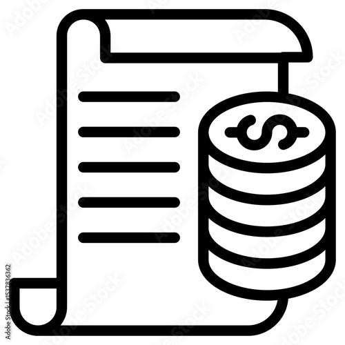 Finance line icon