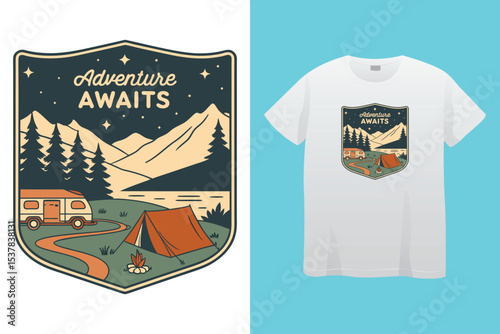 Summer recreation vintage monochrome emblems