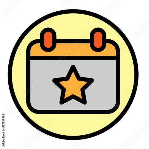 Work Anniversary Vector Filled Icon Design