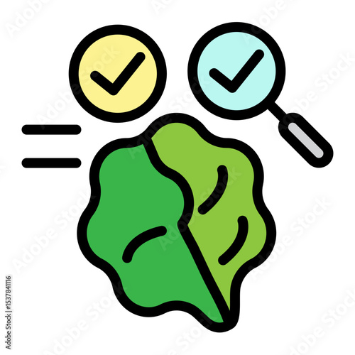 IQ Test Vector Filled Icon Design