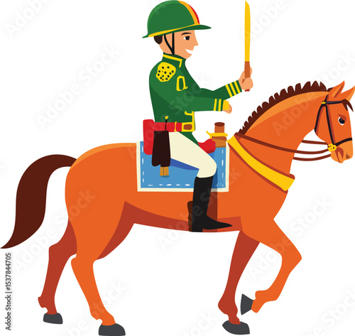 cowboy riding horse